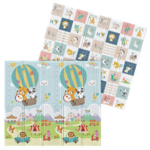 Alfombra Mat 177x197x1.5cm Anti Golpes - Animalitos y Globos