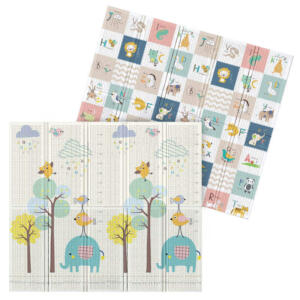 Alfombra Plegable Anti Golpes - Animalitos y Árboles